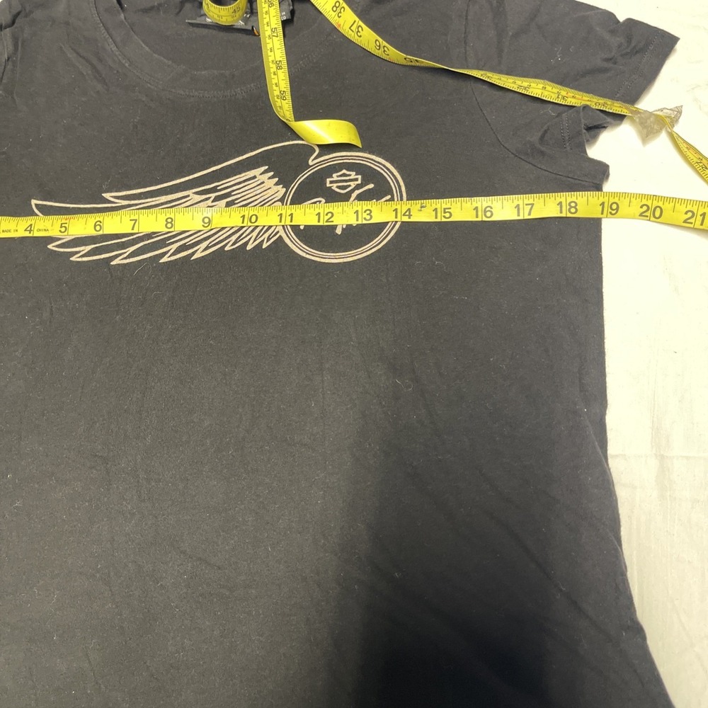 Harley Davidson Women Tshirt Size Large Ride Free Black - Picture 3 of 10